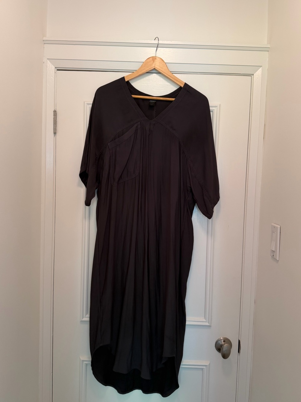 Smythe Relaxed V-Neck dark grey  Midi Dress